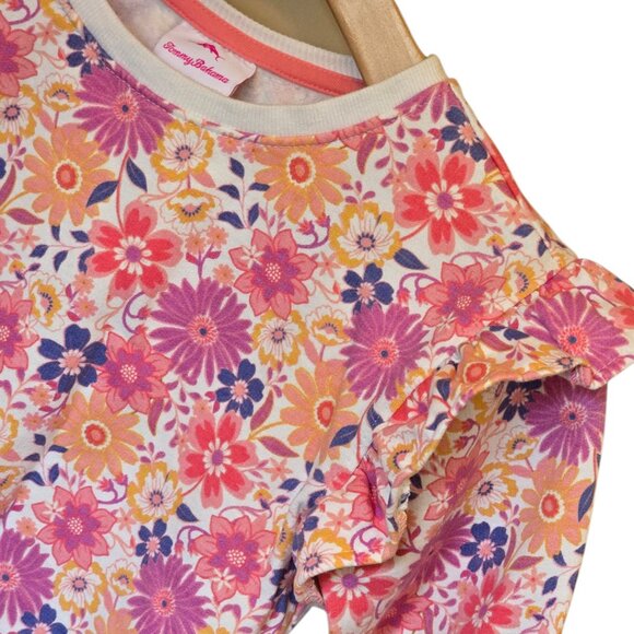 Girl's TOMMY BAHAMA Floral Sweatshirt  sz 7/8 - Picture 2 of 5